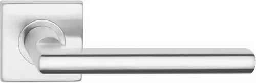 METRO ajtóajtókilincs négyzet alakú rozettás rozsdamentes acél Csak kilincs felső rozettán