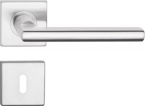 METRO ajtóajtókilincs négyzet alakú rozettás rozsdamentes acél BB