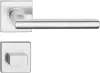 METRO ajtóajtókilincs négyzet alakú rozettás rozsdamentes acél WC