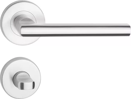 METRO ajtókilincs kerek rozettás rozsdamentes acél WC