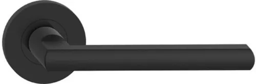 METRO ajtókilincs kerek rozettás fekete rozsdamentes acél BB