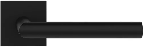 NOVA ajtóajtókilincs szögletes rozettás fekete rozsdamentes acél PZ