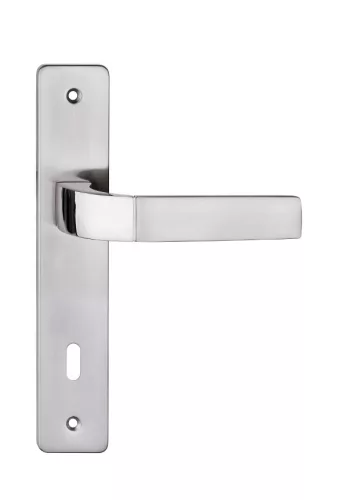 PRIMA pajzsos ajtókilincs nikkel 90 mm BB