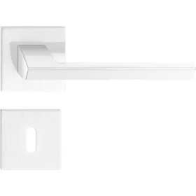   QUANTA nyél szögletes K rozettás - FIT rozettás 6mm szálcsiszolt nikkel BB