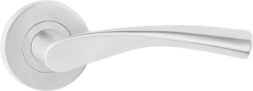 ROMA ajtóajtókilincs kerek rozettás rozsdamentes acél Csak kilincs felső rozettán