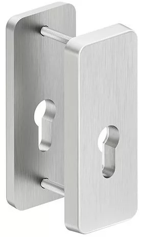 ATLAS kilincshez való kültéri ajtófedél rozsdamentes acél 88 mm-es ajtókhoz RC2 osztály kicsi