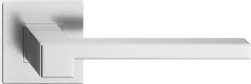 SAPHIRE ajtóajtókilincs négyzet alakú rozettás rozsdamentes acél Csak kilincs felső rozettán