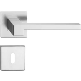   SAPHIRE ajtóajtókilincs négyzet alakú rozettás rozsdamentes acél BB