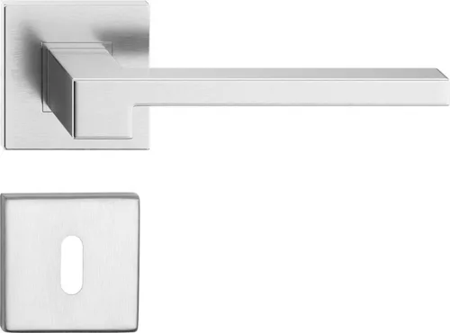 SAPHIRE ajtóajtókilincs négyzet alakú rozettás rozsdamentes acél BB