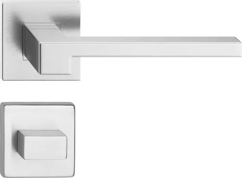 SAPHIRE ajtóajtókilincs négyzet alakú rozettás rozsdamentes acél WC