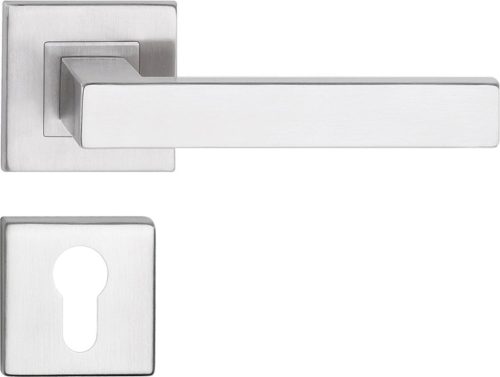 TOPAZ ajtóajtókilincs négyzet alakú rozettás rozsdamentes acél PZ