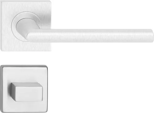 SUPRA ajtóajtókilincs szögletes rozettás rozsdamentes acél WC