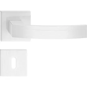   BARCELONA ajtókilincs szögletes K-rozettás szálcsiszolt nikkel BB