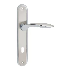 BLANKA pajzsos ajtókilincs szatén króm 90 mm BB