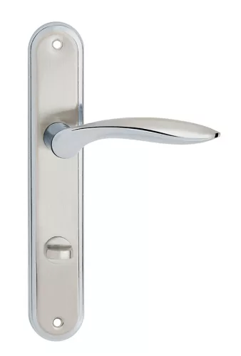 BLANKA pajzsos ajtókilincs szatén króm 90 mm WC