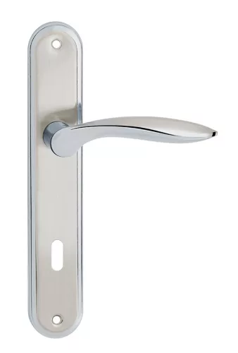 BLANKA pajzsos ajtókilincs szatén króm 55 mm BB