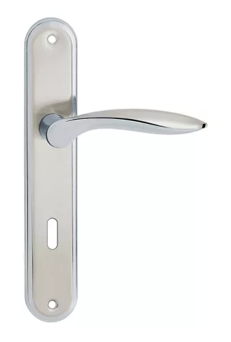 BLANKA pajzsos ajtókilincs szatén króm 72 mm BB