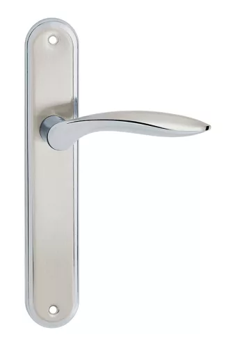 BLANKA pajzsos ajtókilincs szatén króm Lyuk nélkül