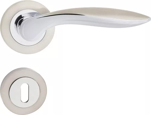 BLANKA ajtóajtókilincs kerek rozettás szatén króm BB