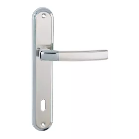 CAMILA pajzsos ajtókilincs szatén króm 90 mm BB