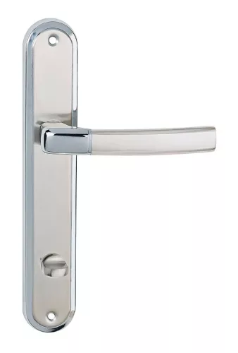 CAMILA pajzsos ajtókilincs szatén króm 90 mm WC