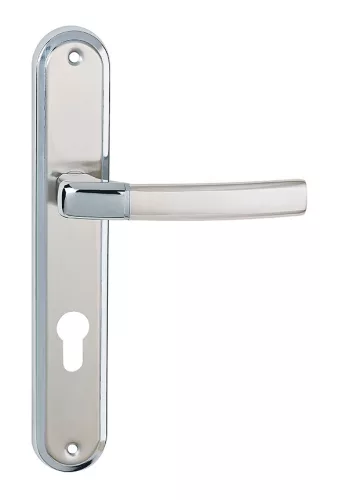 CAMILA pajzsos ajtókilincs szatén króm 72 mm PZ