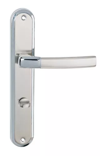 CAMILA pajzsos ajtókilincs szatén króm 78 mm WC