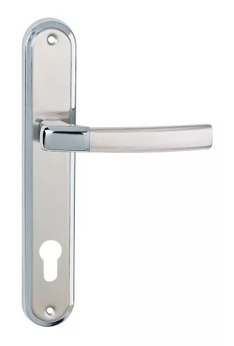 CAMILA pajzsos ajtókilincs szatén króm 92 mm PZ