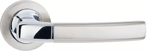 CAMILA ajtóajtókilincs kerek rozettás szatén króm Csak kilincs felső rozettán