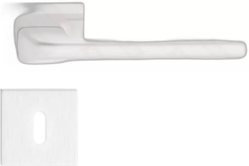 DIVA/DISCO nyél szögletes K rozettás - FIT rozettás 6mm szálcsiszolt nikkel BB