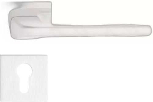 DIVA/DISCO nyél szögletes K rozettás - FIT rozettás 6mm szálcsiszolt nikkel PZ