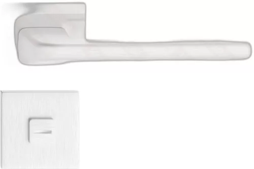 DIVA/DISCO nyél szögletes K rozettás - FIT rozettás 6mm szálcsiszolt nikkel WC