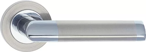 DARO ajtóajtókilincs kerek rozettás szatén króm Csak kilincs felső rozettán