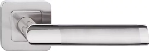 DARO ajtókilincs kerek rozettás szálcsiszolt nikkel/króm Csak kilincs felső rozettán