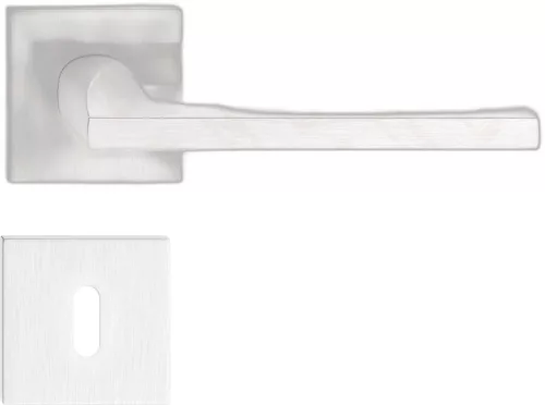 ELSA/VENA ajtókilincs szögletes K-rozettás - FIT rozettás 6mm szálcsiszolt nikkel BB