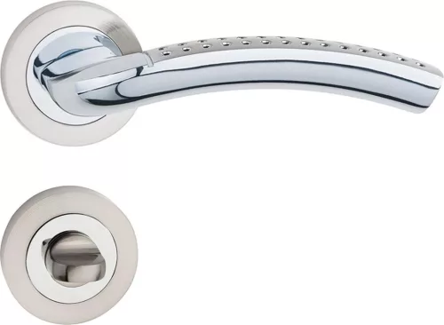 EVA ajtóajtókilincs kerek rozettás nikkel WC