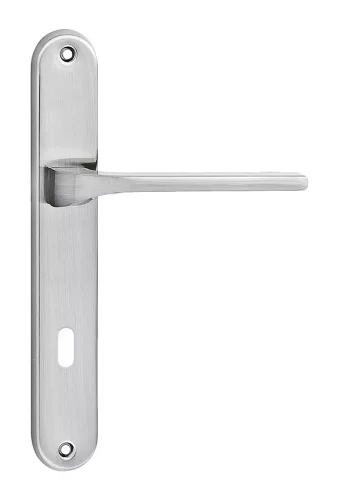 FEBE pajzsos ajtókilincs szálcsiszolt nikkel 72 mm BB