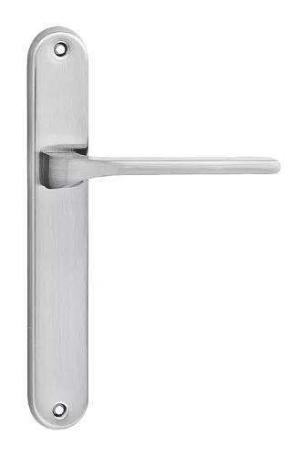 FEBE pajzsos ajtókilincs szálcsiszolt nikkel Lyuk nélkül