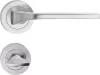 FEBE ajtókilincs kerek rozettás szálcsiszolt nikkel WC