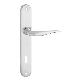 MONICA pajzsos ajtókilincs szálcsiszolt nikkel 90 mm BB