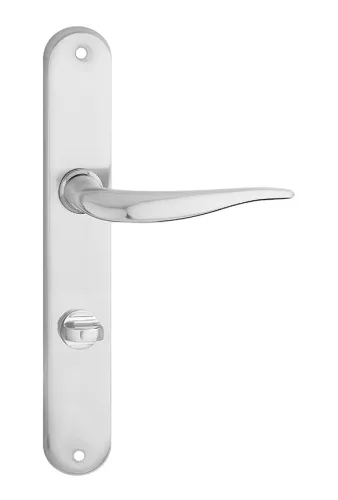 MONICA pajzsos ajtókilincs szálcsiszolt nikkel 88 mm WC