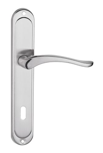 NICOLE/BALEN pajzsos ajtókilincs szálcsiszolt nikkel 90 mm BB