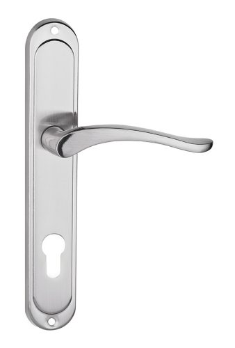 NICOLE/BALEN pajzsos ajtókilincs szálcsiszolt nikkel 90 mm PZ