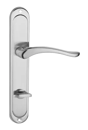 NICOLE/BALEN pajzsos ajtókilincs szálcsiszolt nikkel 90 mm WC