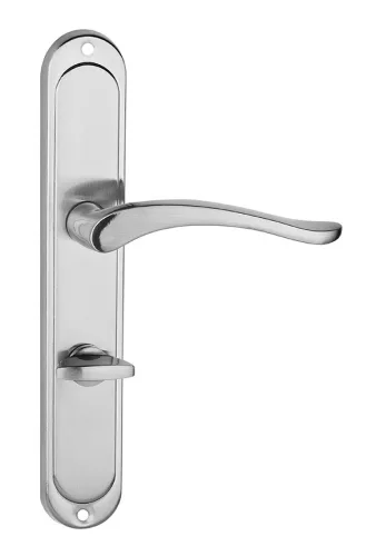 NICOLE/BALEN pajzsos ajtókilincs szálcsiszolt nikkel 78 mm WC