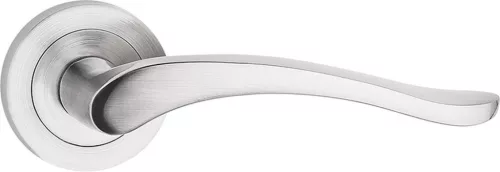 NICOLE/BALEN ajtókilincs kerek rozettás szálcsiszolt nikkel Csak kilincs felső rozettán