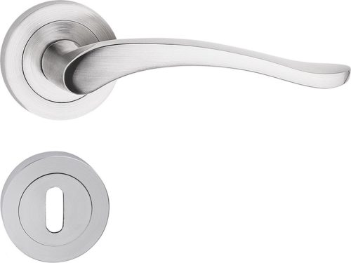 NICOLE/BALEN ajtókilincs kerek rozettás szálcsiszolt nikkel BB