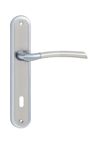 ZORBA pajzsos ajtókilincs szatén króm 55 mm BB