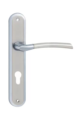 ZORBA pajzsos ajtókilincs szatén króm 55 mm PZ