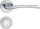 ZORBA ajtóajtókilincs kerek rozettás szatén króm BB